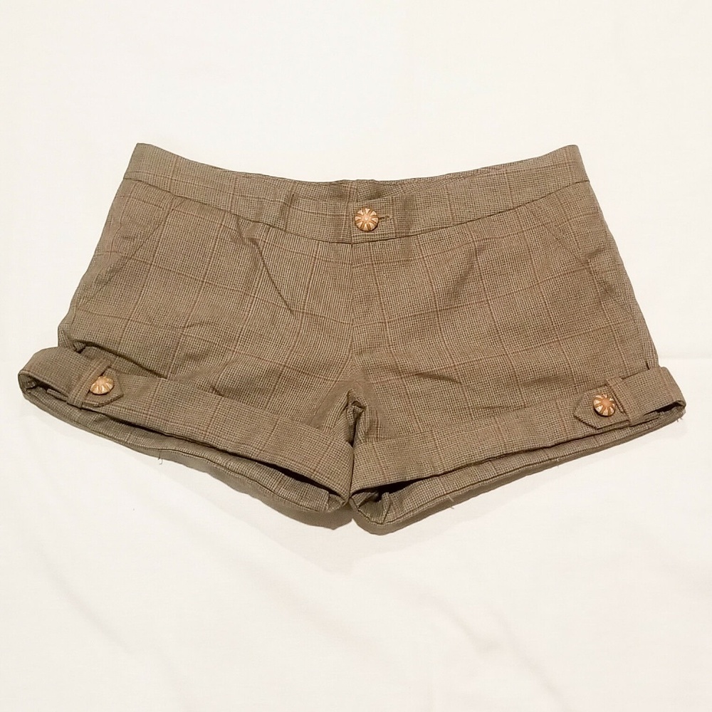 Johnson Brown Wool Shorts